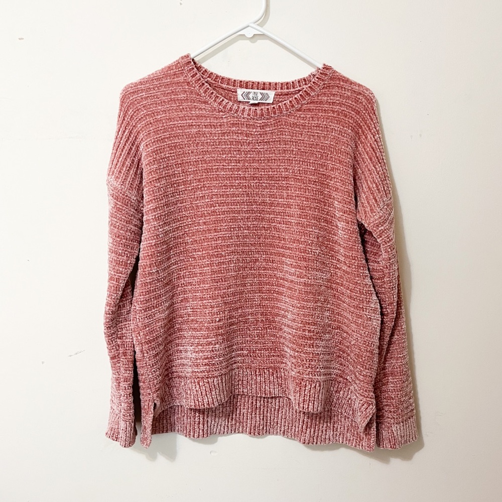 Pink Rose soft and cozy sweater